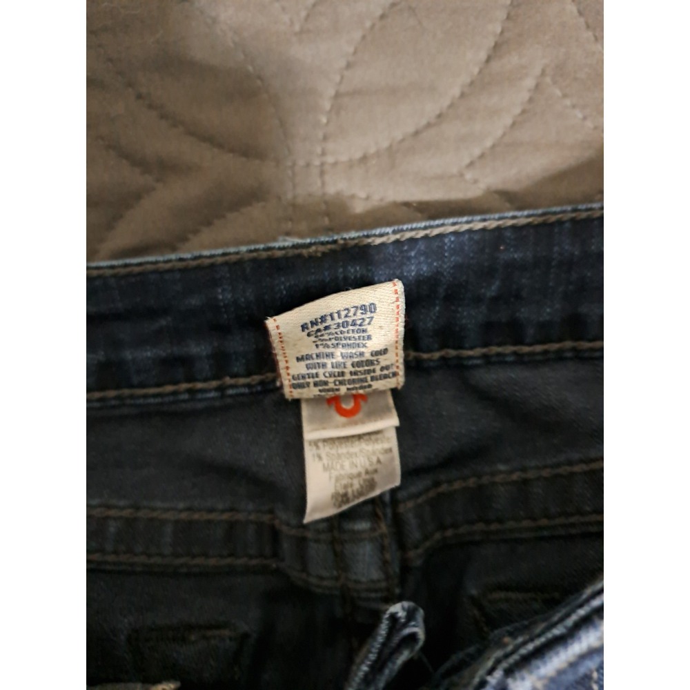 True Religion Stella Skinny Studded Stars Jeans Women's‎ Blue Size 26 - Picture 4 of 11